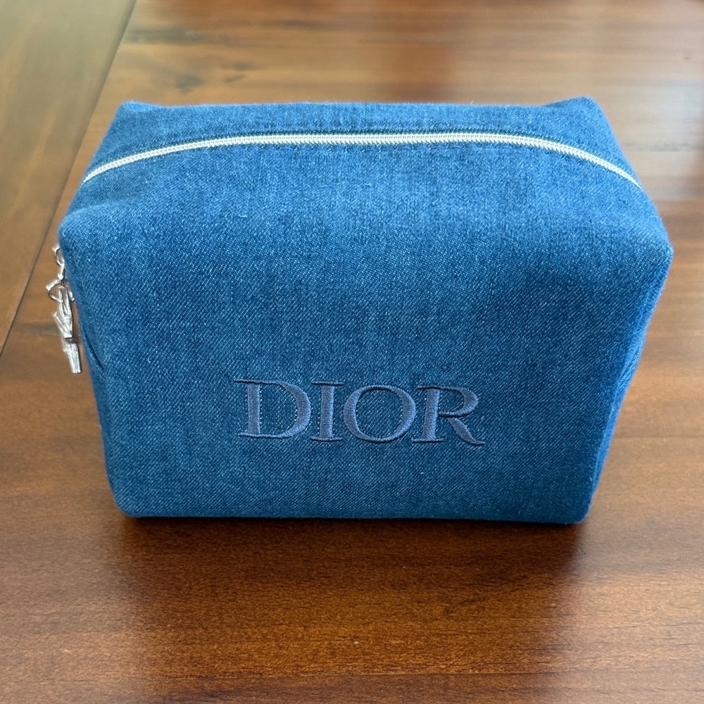 Dior Denim Blue Toiletry Bag